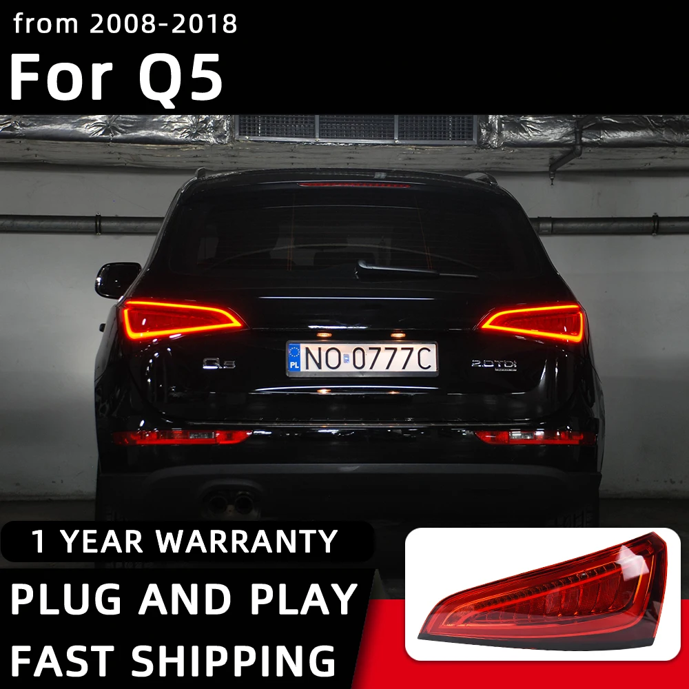 

Car Styling Taillights for Audi Q5 LED Tail Light 2008-2018 Tail Lamp DRL Rear Turn Signal Automotive Accessories