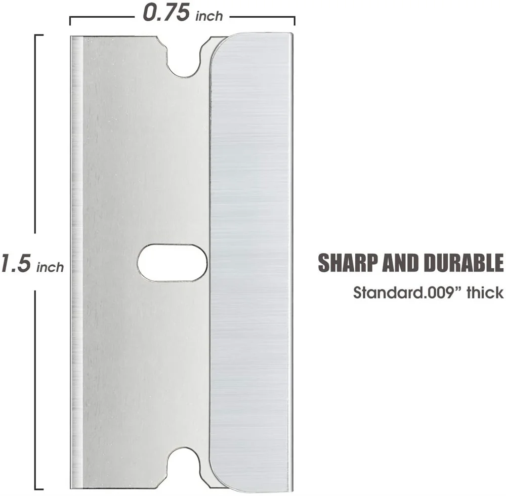 Two Cutting Plastic Razor Blade Label Clean Razor Glue Remover Window Glass Clean Scraper Car Wrap Sticker Squeegee 100 Pieces razor blade scraper,car wrapping tools,car sticker remover,scraper tool kit,razor blade scrapers,glue removal scraper