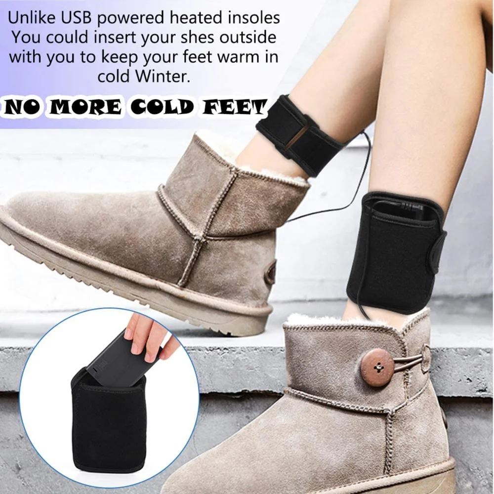 Solette riscaldate elettricamente USB per scarpe Solette termiche