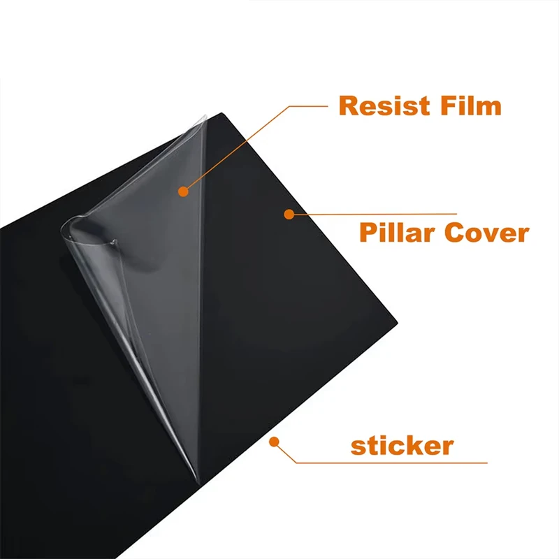 Rvinyl Pillar Post Window Trim Compatible With Lincoln Nautilus 2019-2023 - Carbon Fiber 3D