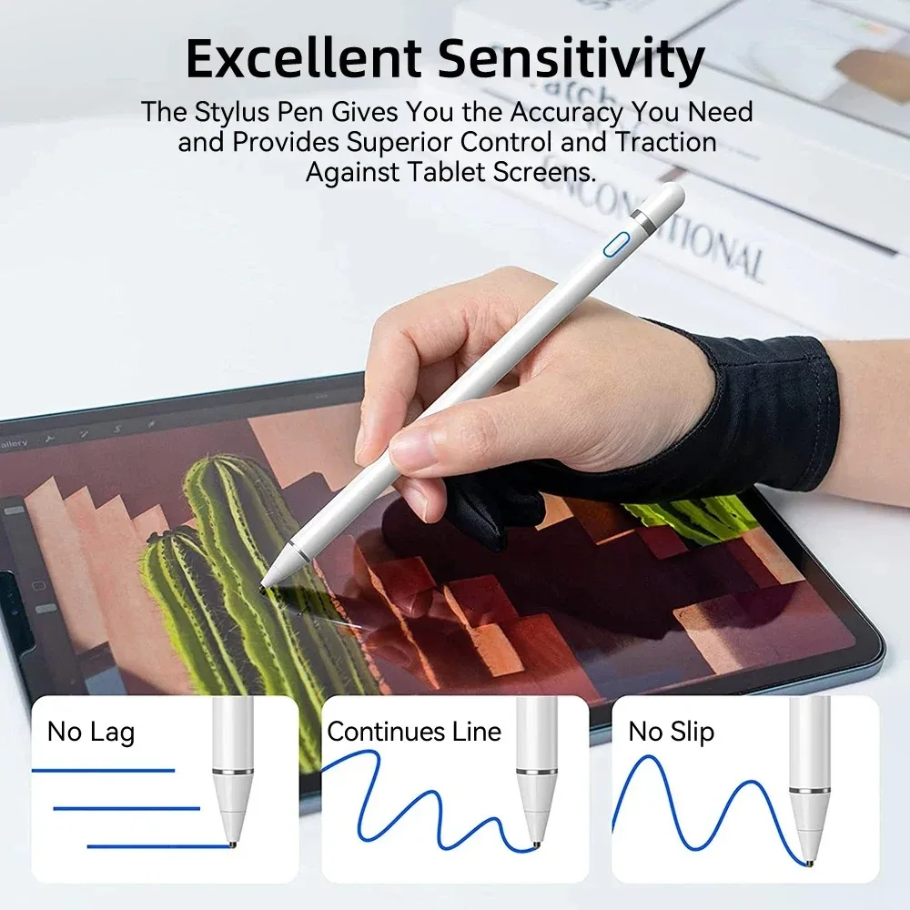 Universal Active Stylus Pen for Touch Screen Tablets and Mobile Devices