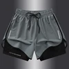 【 S-5XL 】 NASA GISS Sports Three Piece Pants Summer Popular Anti glare Double layered Sports Shorts for Men and Women Couples Ru 5