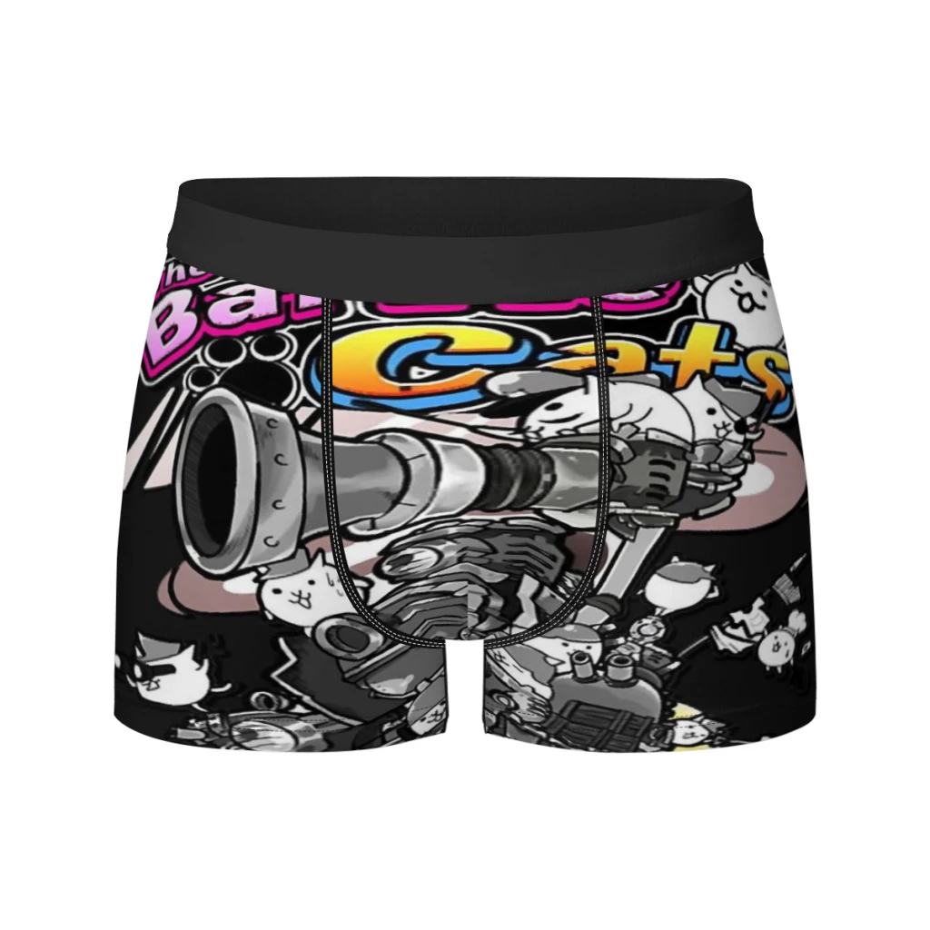thumbnail image 1 of Calzoncillos tipo bóxer para hombre, ropa interior transpirable, con estampado de gatos de batalla, 1 of 5