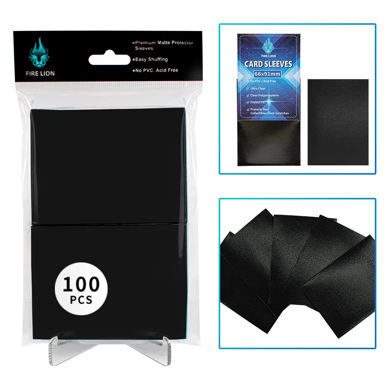 100 Pack Perfect Fit 66x91mm Card Sleeves for Double-Sleeving Trading Cards
