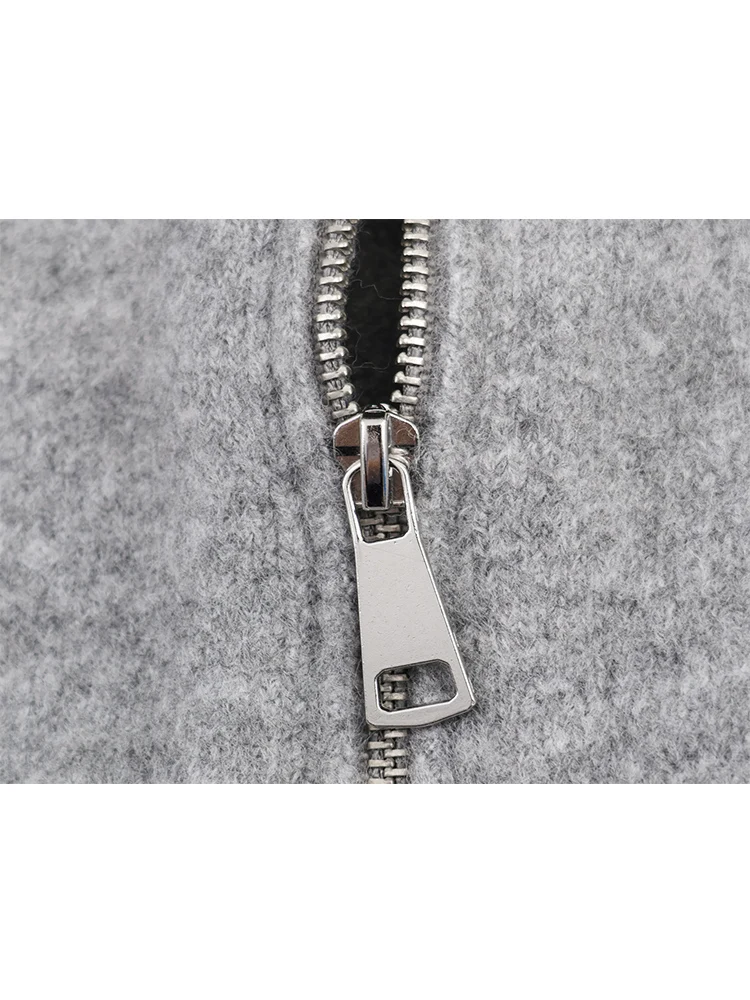 Winter Fashion Women Zipper Hooded Knitted Cardigan Solid Long Sleeved Sweater Chic Bow Decoration Sweet Ladies Knitwear New