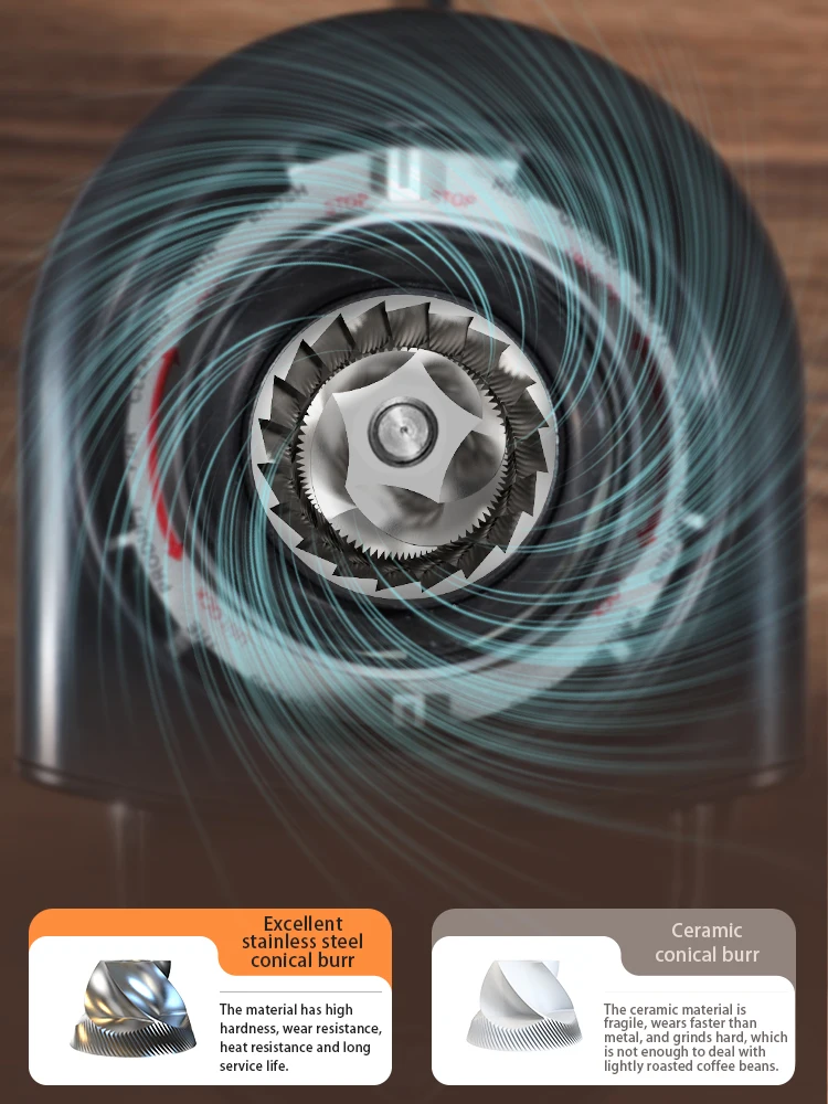 مطحنة قهوة كهربائية أوتوماتيكية من HiBREW مع 31 تر...