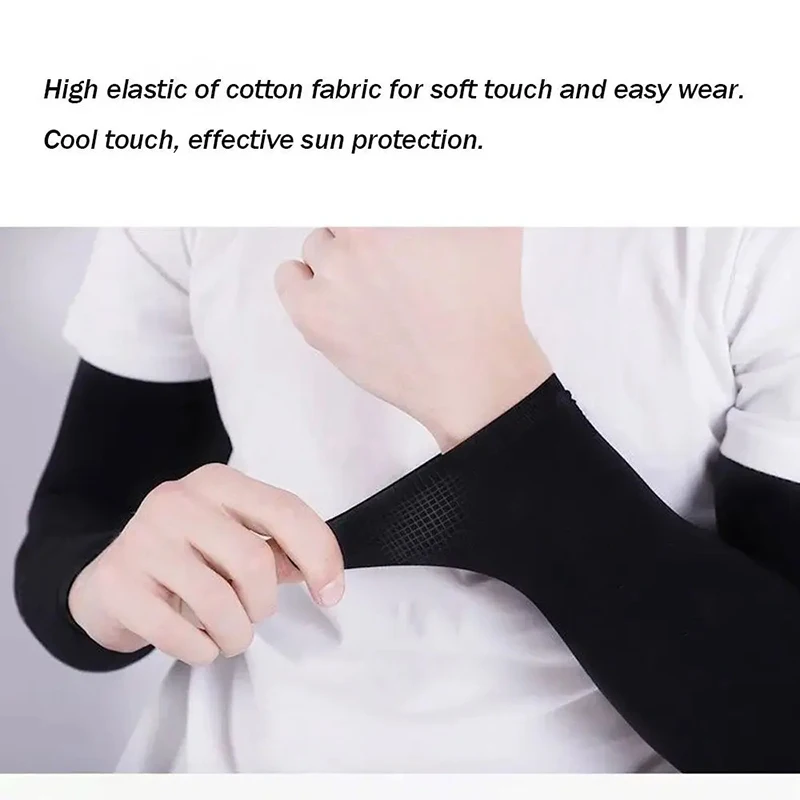 1 Pair of Arm Sleeves for Outdoor Sports UV Protection Cooling Sleeves Summer Running and Fishing Gear