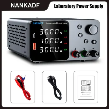 NANKADF DC Lab แหล่งจ่ายไฟ 30V 60V ปรับแรงดันไฟฟ้าแรงดันไฟฟ้าที่ตั้งไว้ล่วงหน้าแรงดันไฟฟ้า Dual แรงดันไฟฟ้าขาเข้า 220 V/110 V 1