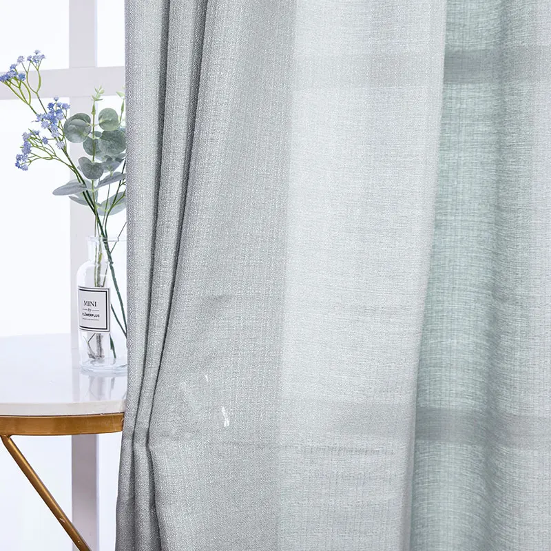 french door curtains LISM Light Luxury Weave Curtain Soft Sheer Tulle Curtain for Bedroom Living Room for Door Modern Window Treatments Curtain cream curtains