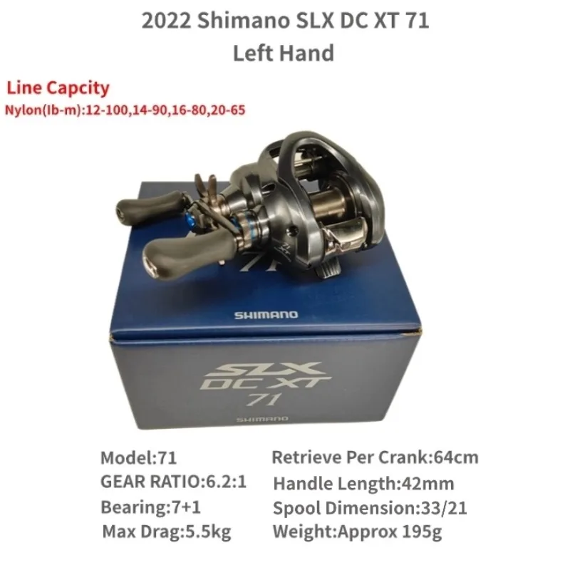 SHIMANO 2022 SLX DC XT 70 71 70HG 71HG 70XG 71XG 6.2:1 7.4:1