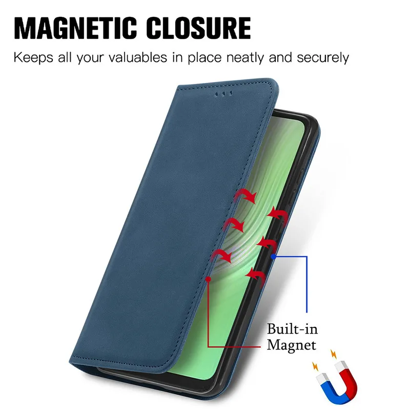 Coque Portefeuille Pour Blackview Shark 6 5G - Protection Complète, Design Rabat Avec Emplacements Cartes, Dragonne Incluse - 7