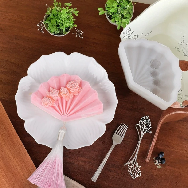 3D Jasmine Rose Flower Silicone Mold DIY Chocolate Cake Decor Pudding Desserts Pastry Baking Tool Soap Fondant Baking Mould