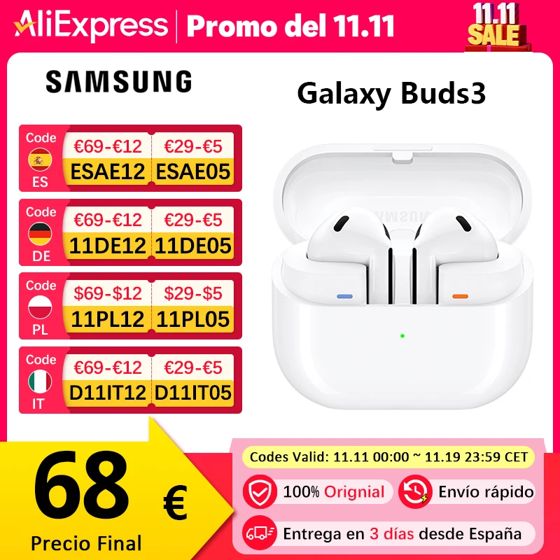 Galaxy Buds 3 za $79.55 / ~297zł