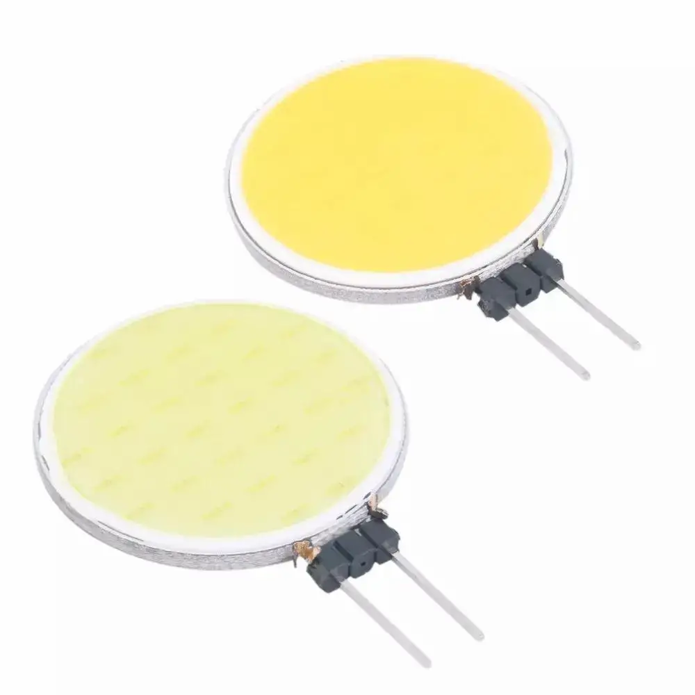 Aoyuansea LED 램프 조명 칩 스포트라이트 전구, 할로겐 교체 조명, 순수 따뜻한 흰색 조명 장식 램프, G4 COB, 1.5W, DC 12V, 5 개
