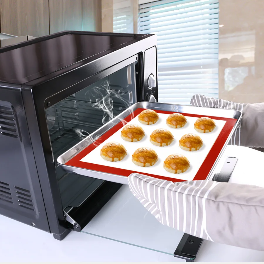 

Silicone Baking Mat. Non-Stick Silicone Mats for Baking. Half Baking Sheets. BPA Free. Cake Cookies Sheet Mats, Macarons&Pastry