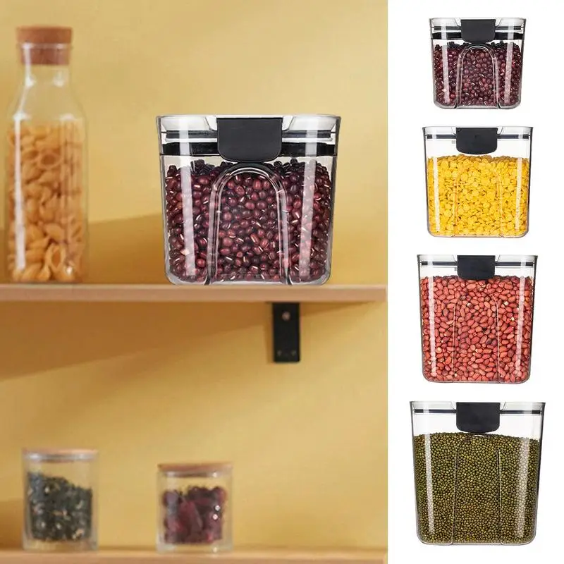 

Food Storage Canister Jars Cereal Containers Storage Grain Storage Box No Spillage Sealed Storage Container For Beans Rice foods