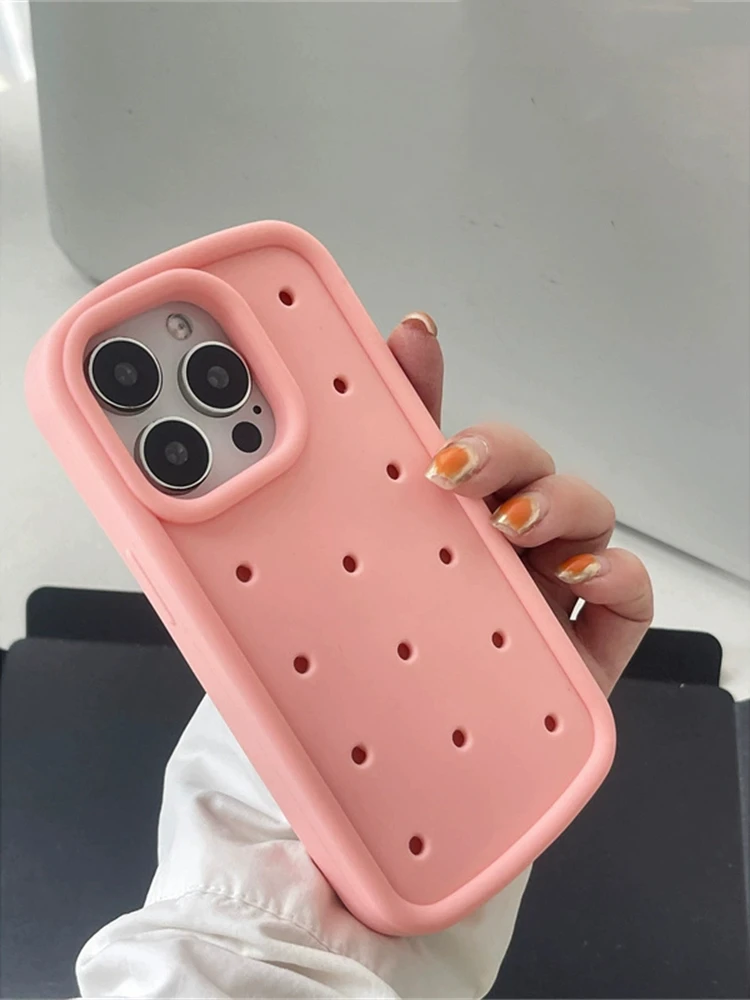 INS Hot Cheese Breathable Soft Silicone Cooling Case - Solid Color Shell