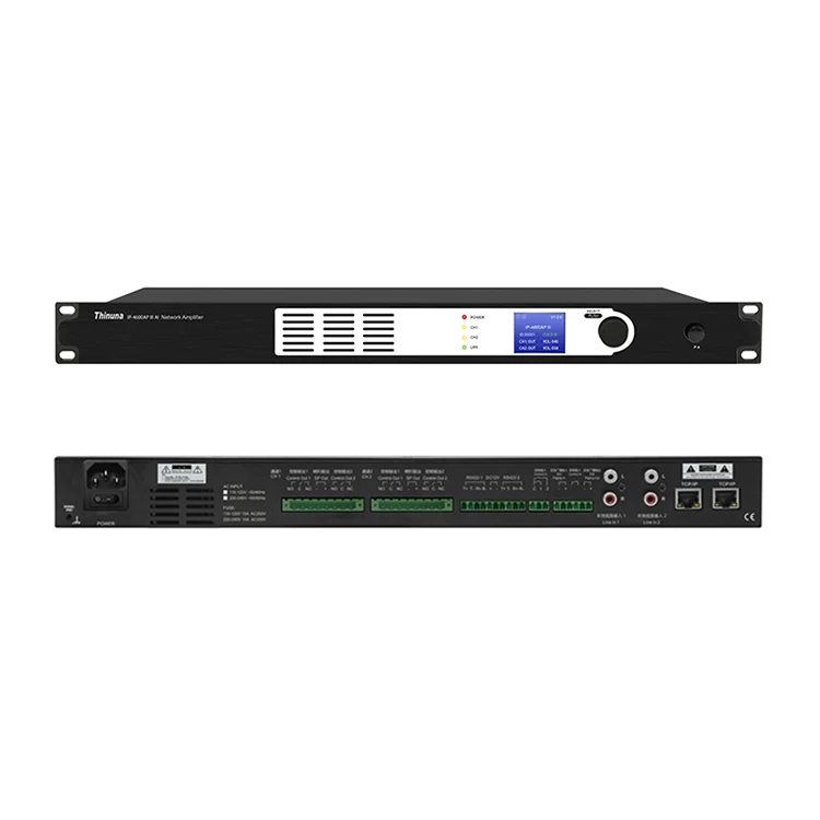 

Thinuna IP-4600AP III AI IP PA Network Intelligent Network Amplifiers for Airport Broadcast And Rail Transit Broadcast System
