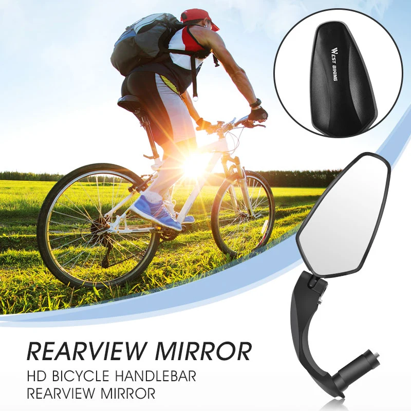 WEST BIKING NEW Bicycle Handlebar Rear View Mirror Mountain Bike