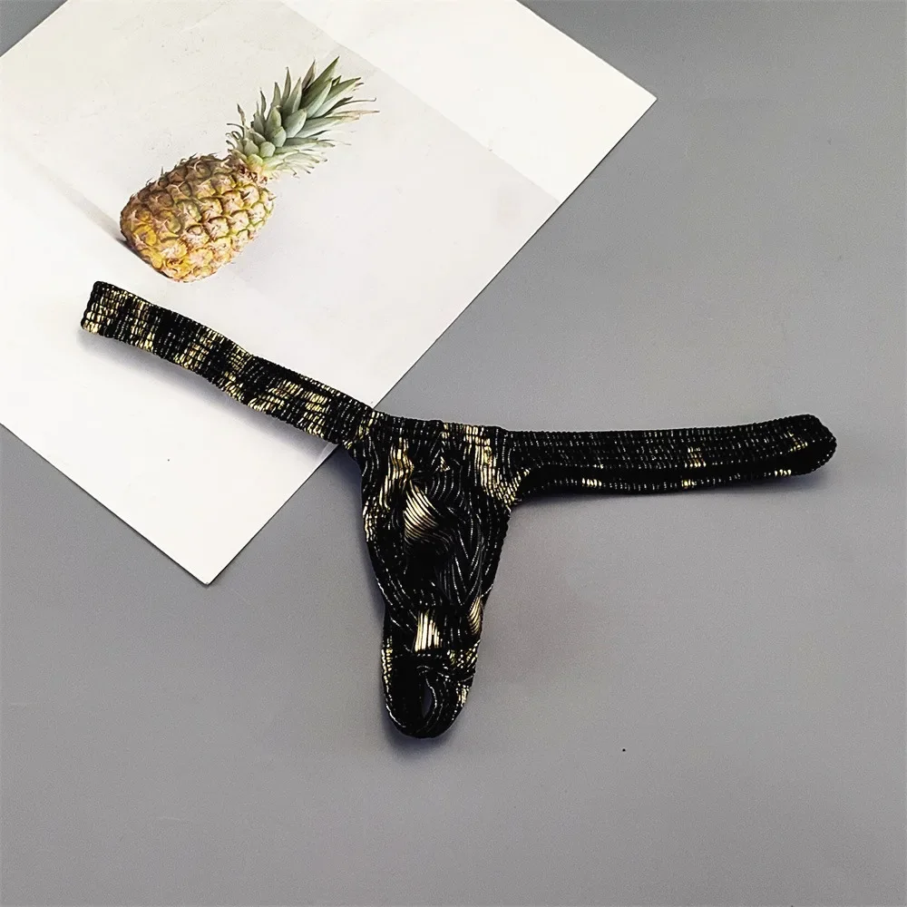 Sexy Printed Lips/Flowers/Camouflage Underwear for Men Mini Panties Penis Pouch String Low Waist Bikini Hombre Lingerie