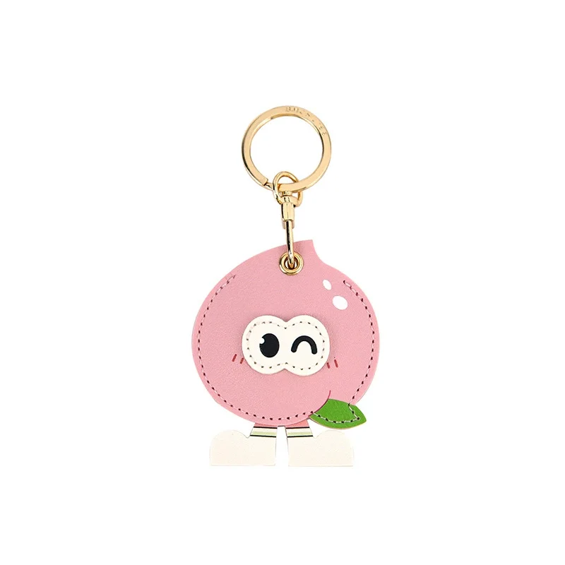Premium Leather Keychain with Braided Rope - Protective Cover and Anti-Scratch Design