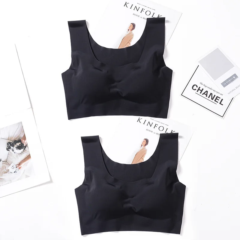 1pcs Womens Ice Silk One-piece Type Sport Bra Female Gym Workout Fitness Seamless Yoga Bra Lady Shockproof Crop Top Push Up Bras