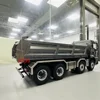 RC Truck 1/14 8x8 RC Hydraulic Dump Truck RTR Metal Cab Radio Control with Light Sound System Remote Control Car Model Boy Toy 3
