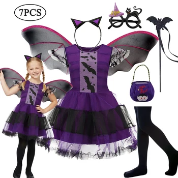 Girls Vampire Demon Costume Set 1