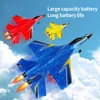 RC Plane SU27 2.4G With LED Lights Aircraft Remote Control Flying Model Glider EPP Foam Toys Airplane For Children Gifts rc rtf 2