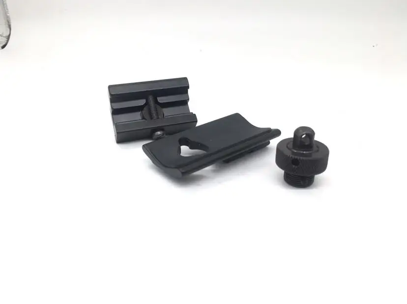 HuntingBipod 어댑터 세트, 접이형 삼각대 버클 가이드 레일 금속 브래킷 시트, 6-9 스토리지 나비 플레이트
