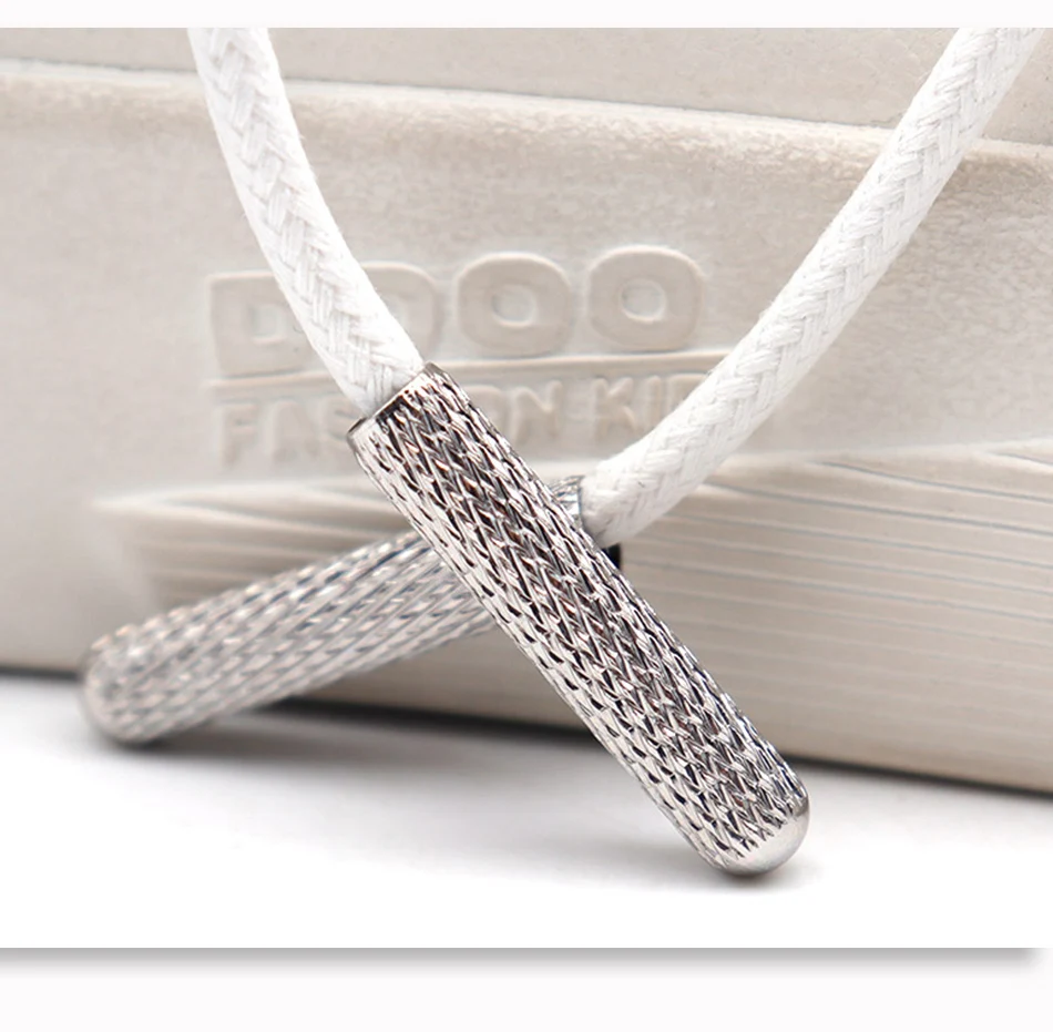 20PCS Tips For Laces Replacement Head Of Shoestrings Silver Plating Bullet Aglets Round Shoes Accessories For Shoelaces DIY