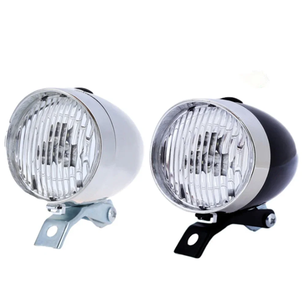Night Light LED Headlight Riding 160 Viewing Angle Front Light Metal Body Retro Rugged Safety Unique With Shelf bike headlight