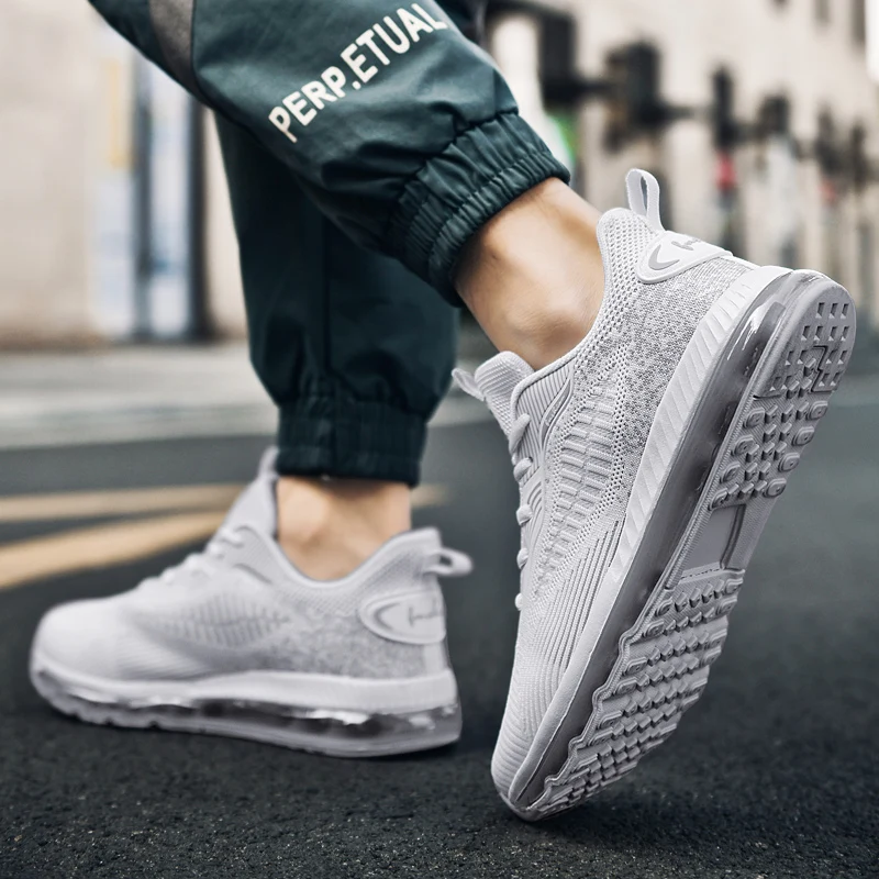 Spring Breathable Outdoor Fashion Sneakers Air Cushion Sports Comfortable Light Men Walking Casual Jogging Running Shoes 5