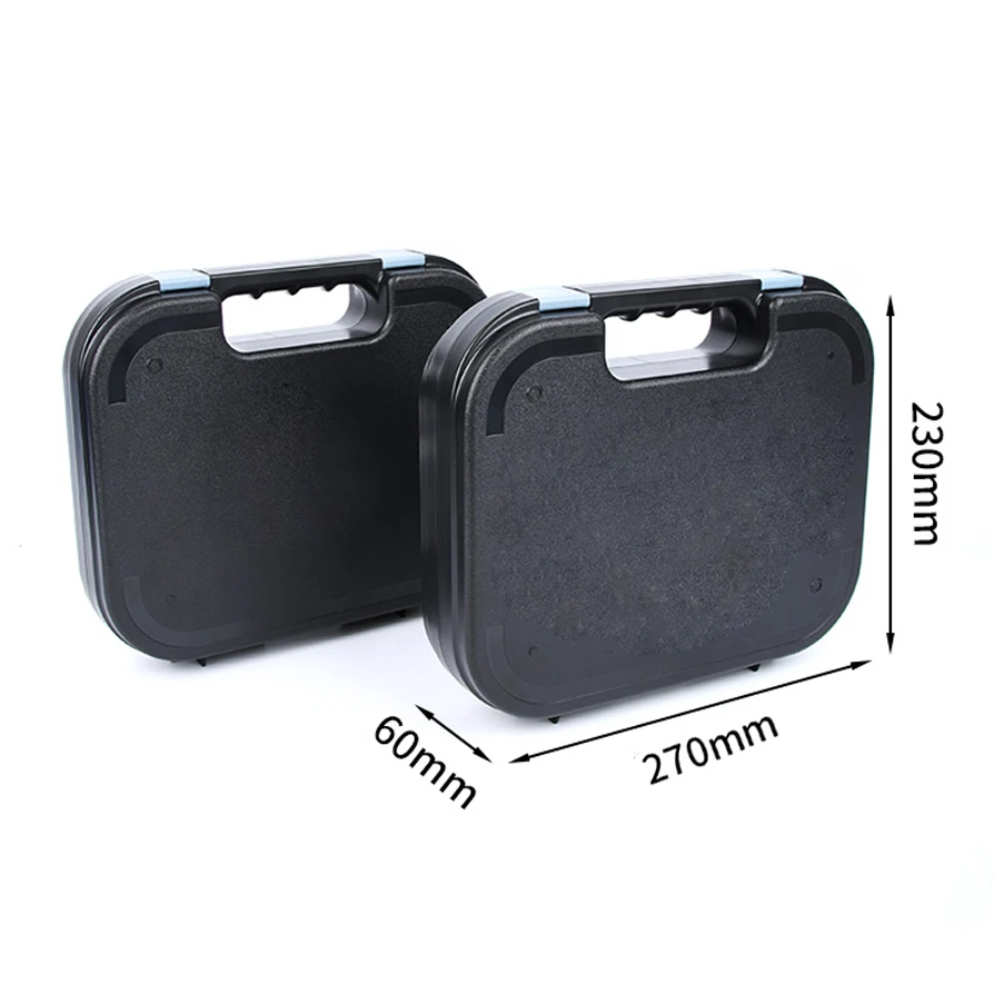 Tactical Safety Case For Glock Kublai Pistol Storage Gun Box Handgun Suitcase Rifle Scopes
