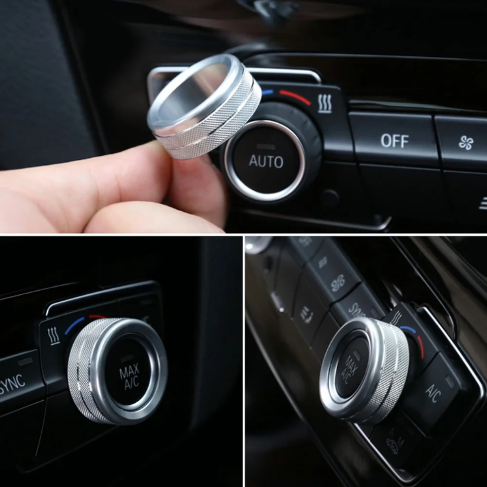 Klimaanlagen-Drehknöpfe und Audio-Rundumrahmung für BMW F30 F34 F20 F21 F46 X1 F48 X2 F39 F32 F33 1er 2er 3er GT Serie – Detail 4