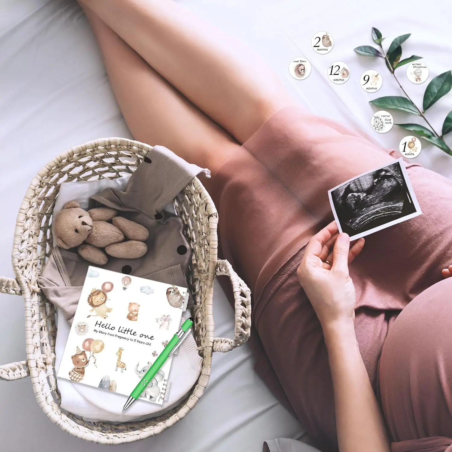Message Book 1PC Baby Shower Guest Book Pregnancy Diary Pregnancy Anniversary Book Girls Boys Gender Reveal Party Gift Decoration
