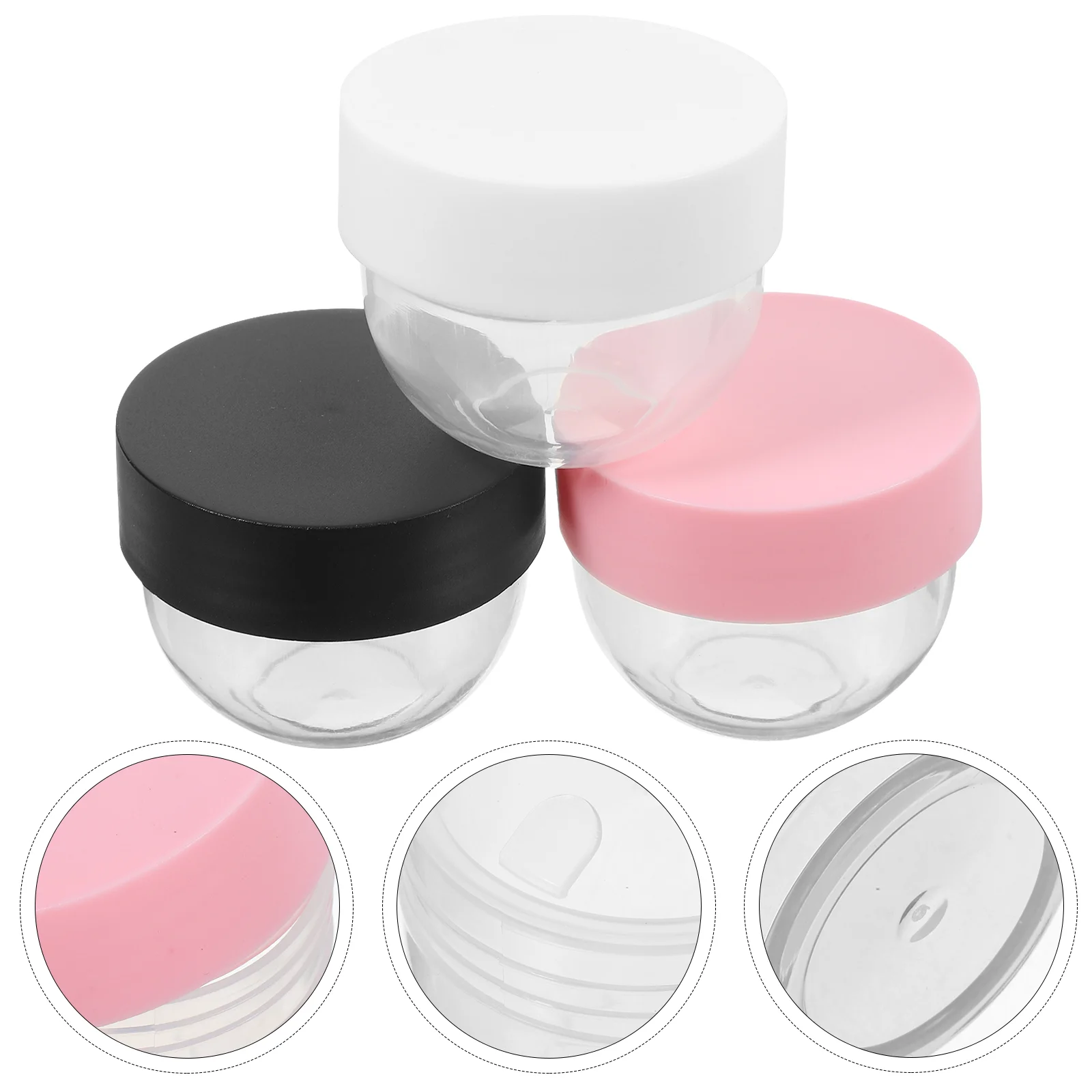 

8pcs Empty Refillable Jars Travel Lotion Containers Makeup Jars Face Cream Jar(30g)