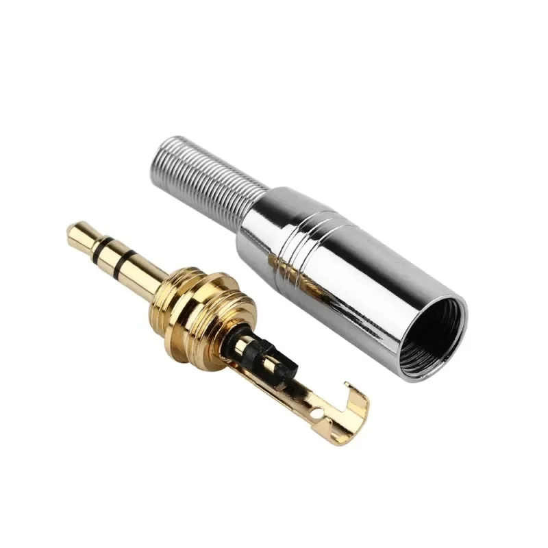 Spina jack stereo da 3,5 mm, metallo, placcata oro