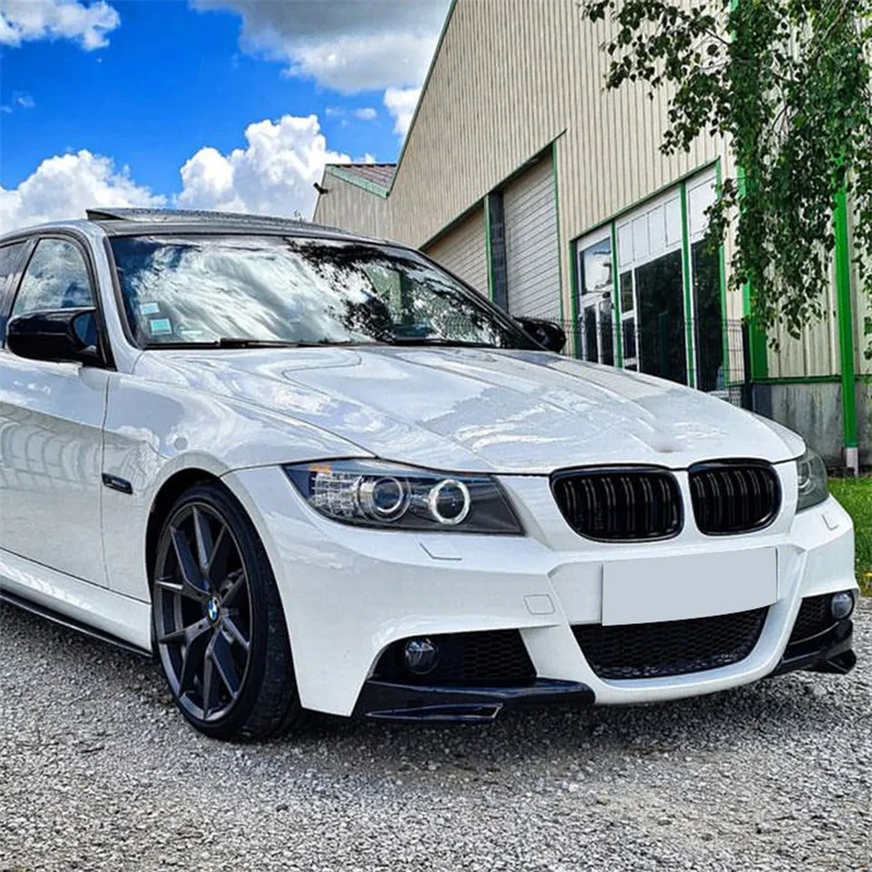 Car Exterior Accessories Lower Front Bumper Angle Diffuser Side Splitter Fog Spoiler Lip Cover For BMW E90 3 Series 320i 330i M-Tech LCI 2009-2012