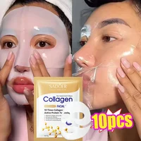 Collagen Anti-wrinkle Facial Mask Anti-aging Fade Fine Lines Firm Skin Moisturizing Brightening Face Skin Care Korean Cosmetics
