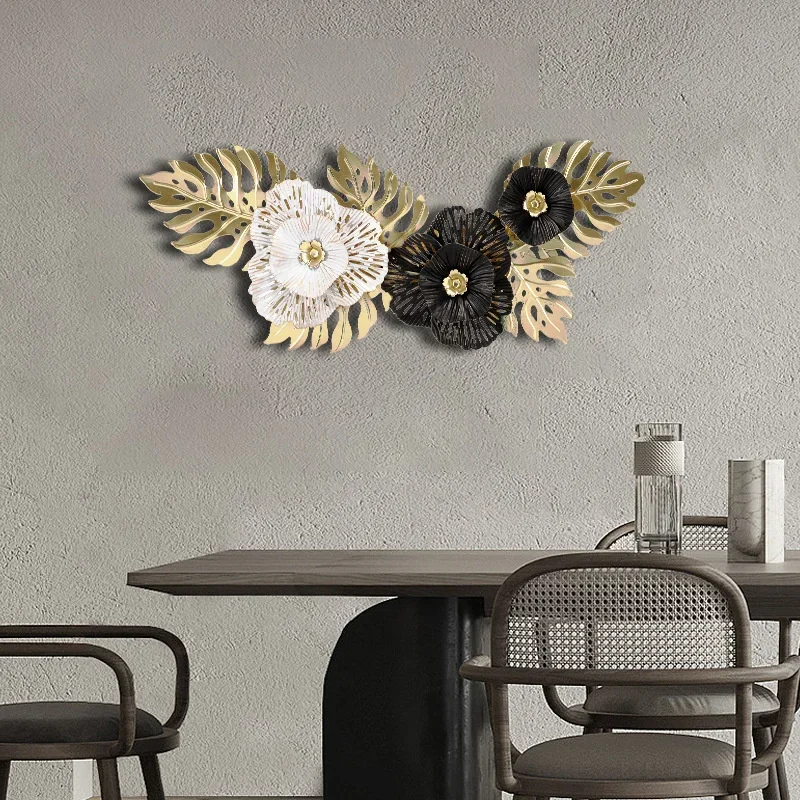 

Decor Decorative Iron Artwork Leaves For Anniversary Gift Home Hanging Wall Metal Room Ornament Sculpture Luxury Living