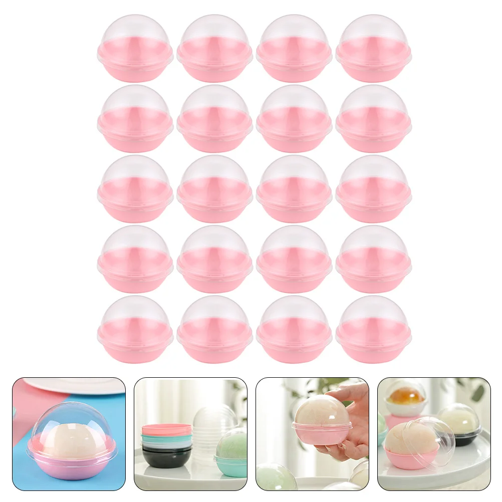 

Box Boxes Dome Cupcake Cake Plastic Packing Mini Moon Favor Single Party Container Muffin Holders Holder Egg Yolk