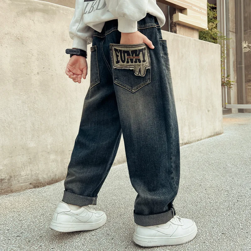 Baggy Jeans Boys Jeans Age 11 Teenagers Boys Jeans Spring Autumn