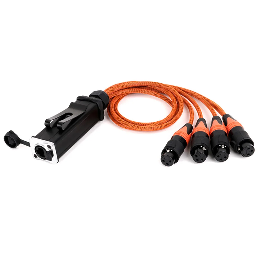 4 canais 3 pinos xlr conector macho 04