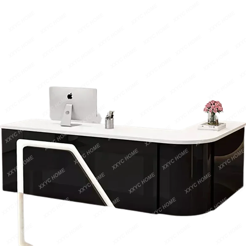 Counter Table Bar Reception Desk Tall Marble Office Commercial Reception Desk Beauty Salon Toonbank Winkel Garden Furniture Sets