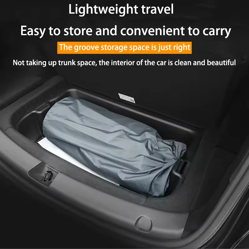 Inflatable Air Mattress Outdoor Camping Inflatable Special Suede Fabric Car Travel Bed For Tesla Model 3/Y FutCarter
