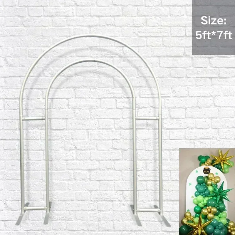 5x7 Foot Open Arched Wall Panel Door Shape Metal Bracket Wedding Decoration Children's Shower