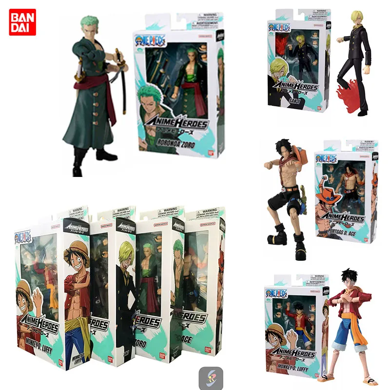 Bandai One Piece anime heroes Luffy. Zoro. Ace. Sanji finished