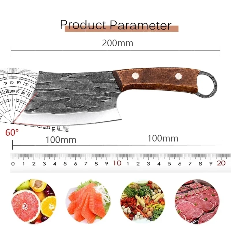 Kitchen Knife Boning Knife Chopper Fruit Peeler Meat Cleaver For Cooking BBQ Tool