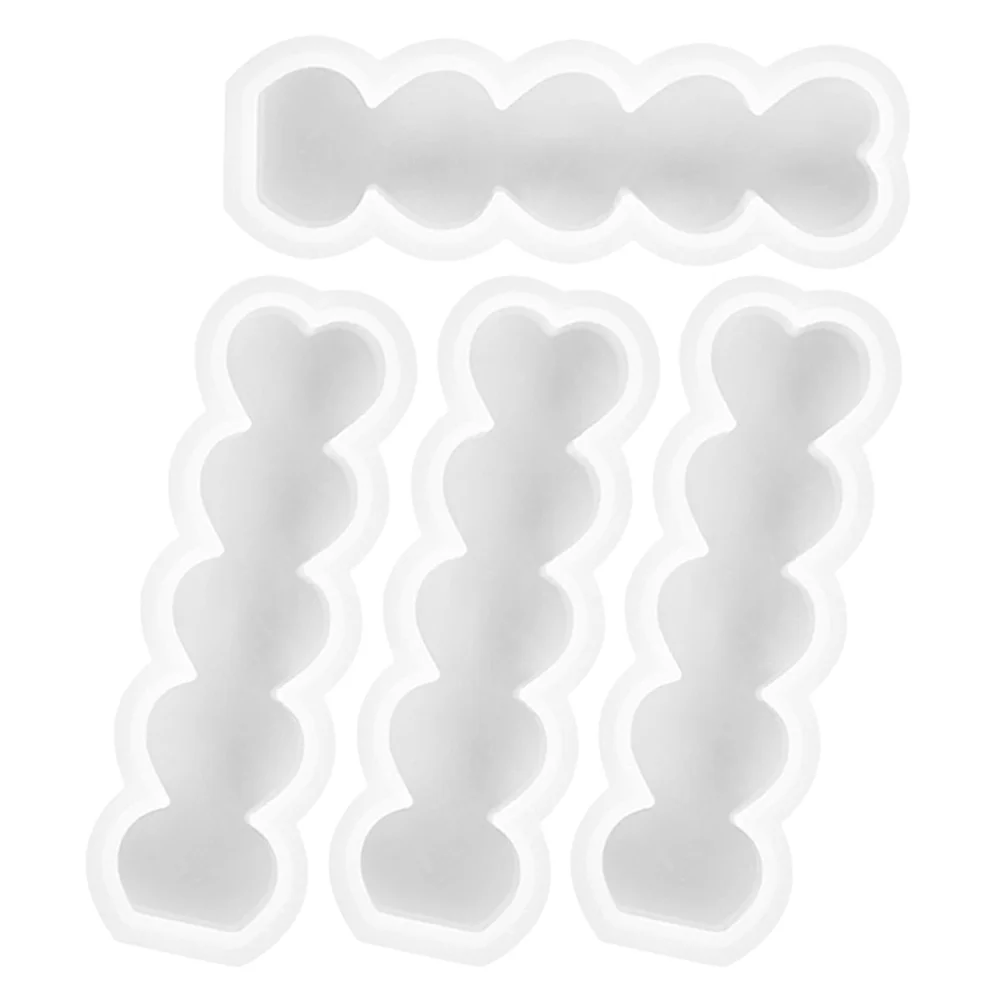 

4Pcs Heart Mold Heart Mold for Candles Valentines Molds Silicone Heart Molds